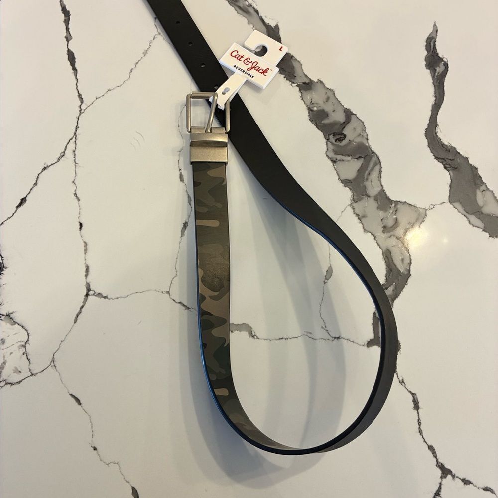 Cat & Jack Camouflage and Black Kids Belt